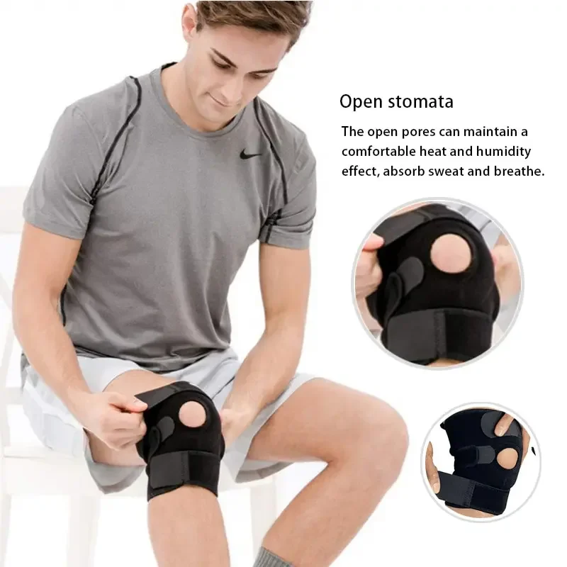 Sports Knee Pad Breathable Elastic Knee Support Brace Relieve Meniscal Tear Knee Pain Sports Injuries Fitness Protector