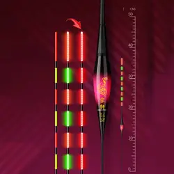 Boya de recordatorio altamente sensible, Sensor de gravedad, flotador de pesca electrónico brillante, luz trasera larga, flotador de pesca nocturna, Bobbers