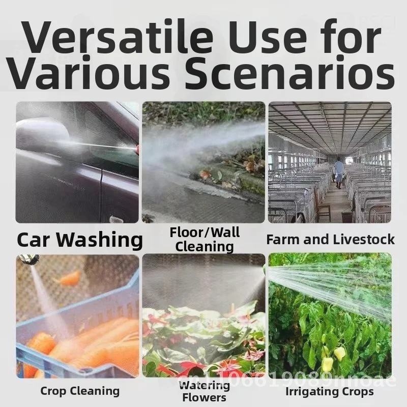 

Wireless High-Pressure Water Gun for Home Car Wash Flower Spraying Powerful Water Pump Nozzle with Leakage Protection Copper