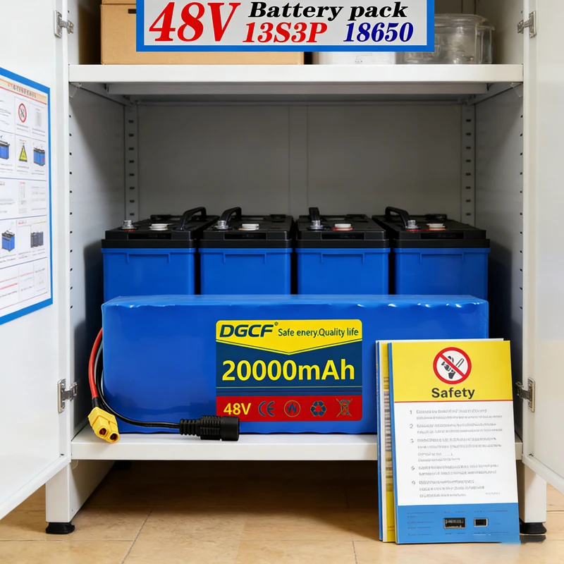 

Nouveau 13S3P 48v 30Ah batterie Lithium-Ion 48v 60000mah 1000w pour 54.6v batterie électrique puissante avec BMS