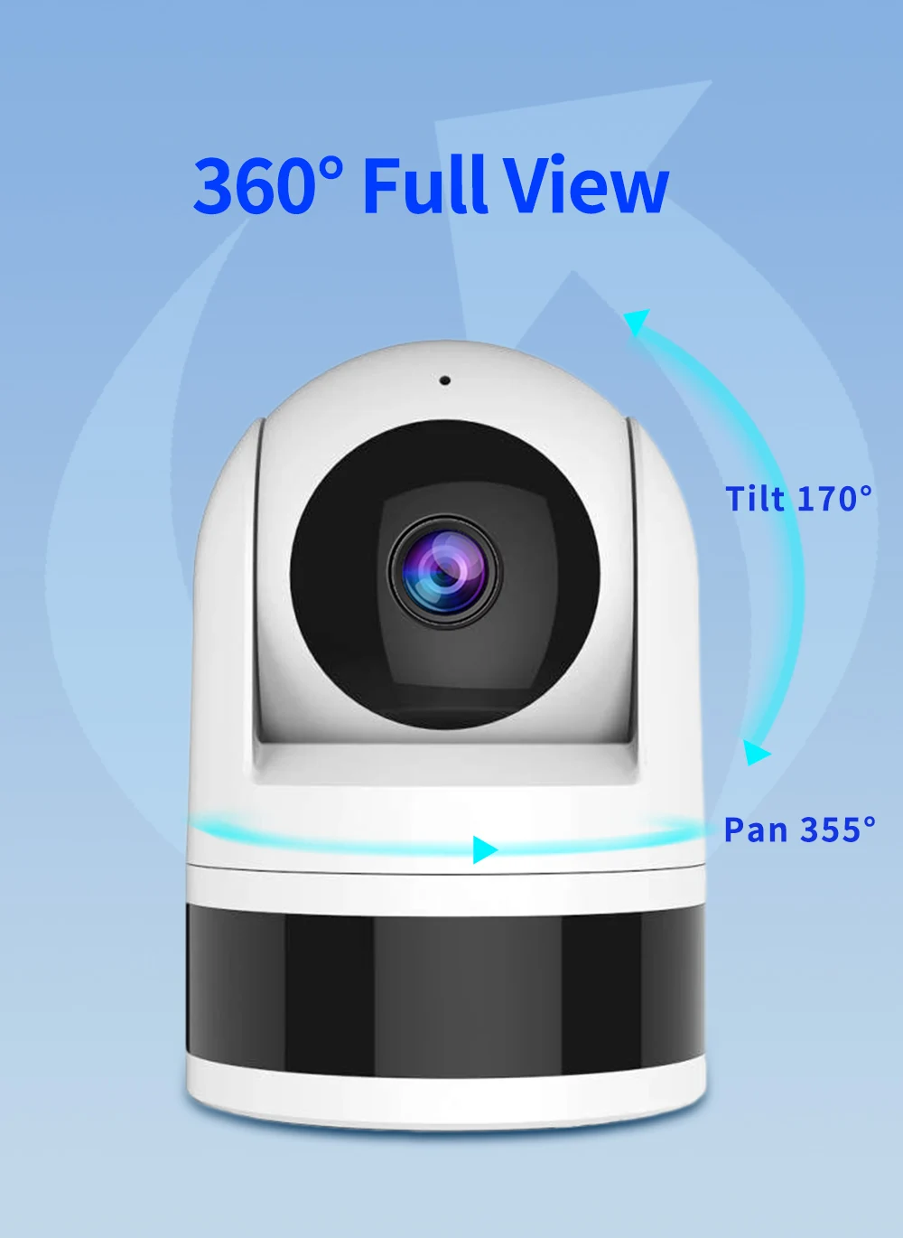 2MP 1080P Tuya APP Full Color Wireless PTZ IP Dome Camera AI Humanoid Detection Home Security CCTV Baby Monitor
