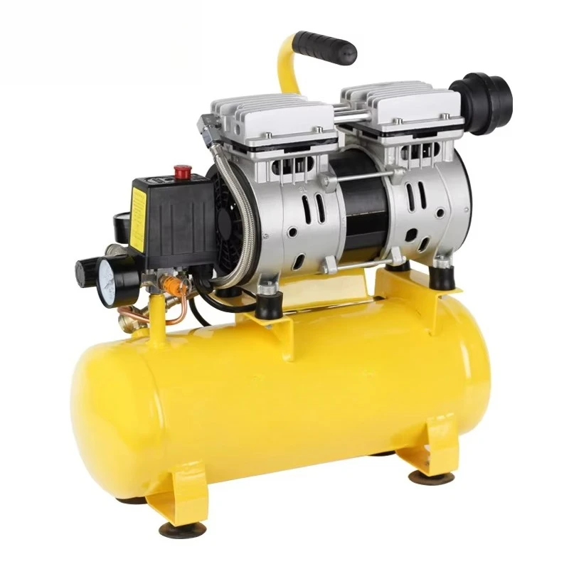 Compresores de Aire Sin Aceite con Bajo Nivel de Ruido y Presión de Aire Estable para Manualidades, Reparaciones, Pulverización y Trabajos Neumáticos Diarios