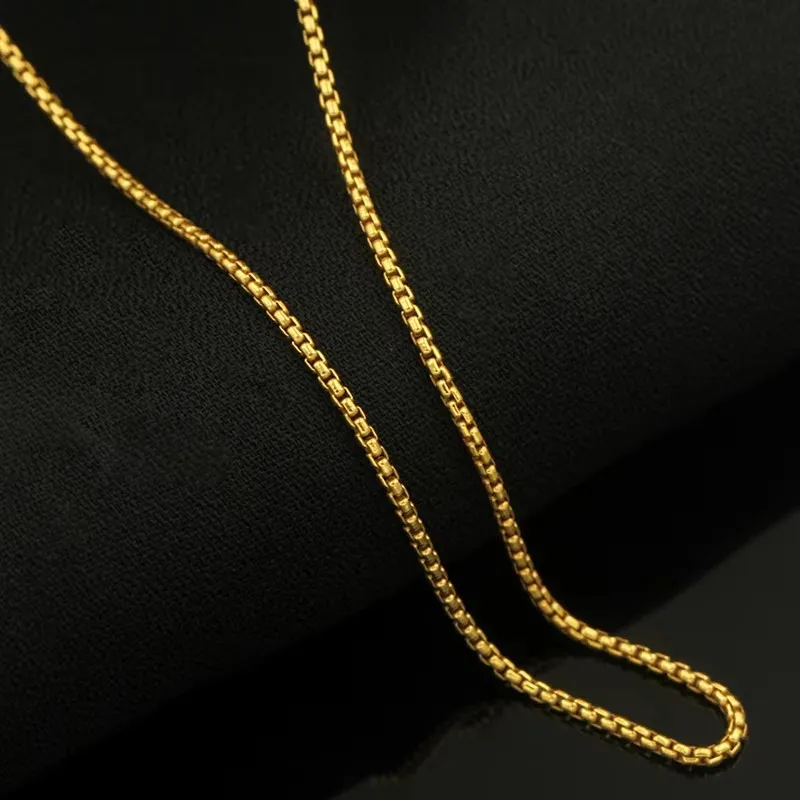 14K Gold Filled Round Box Chain 1.1MM Chain Necklace Gold jewelry Minimalist Gold Filled Chain DIY Jewelry Unfinished Chain