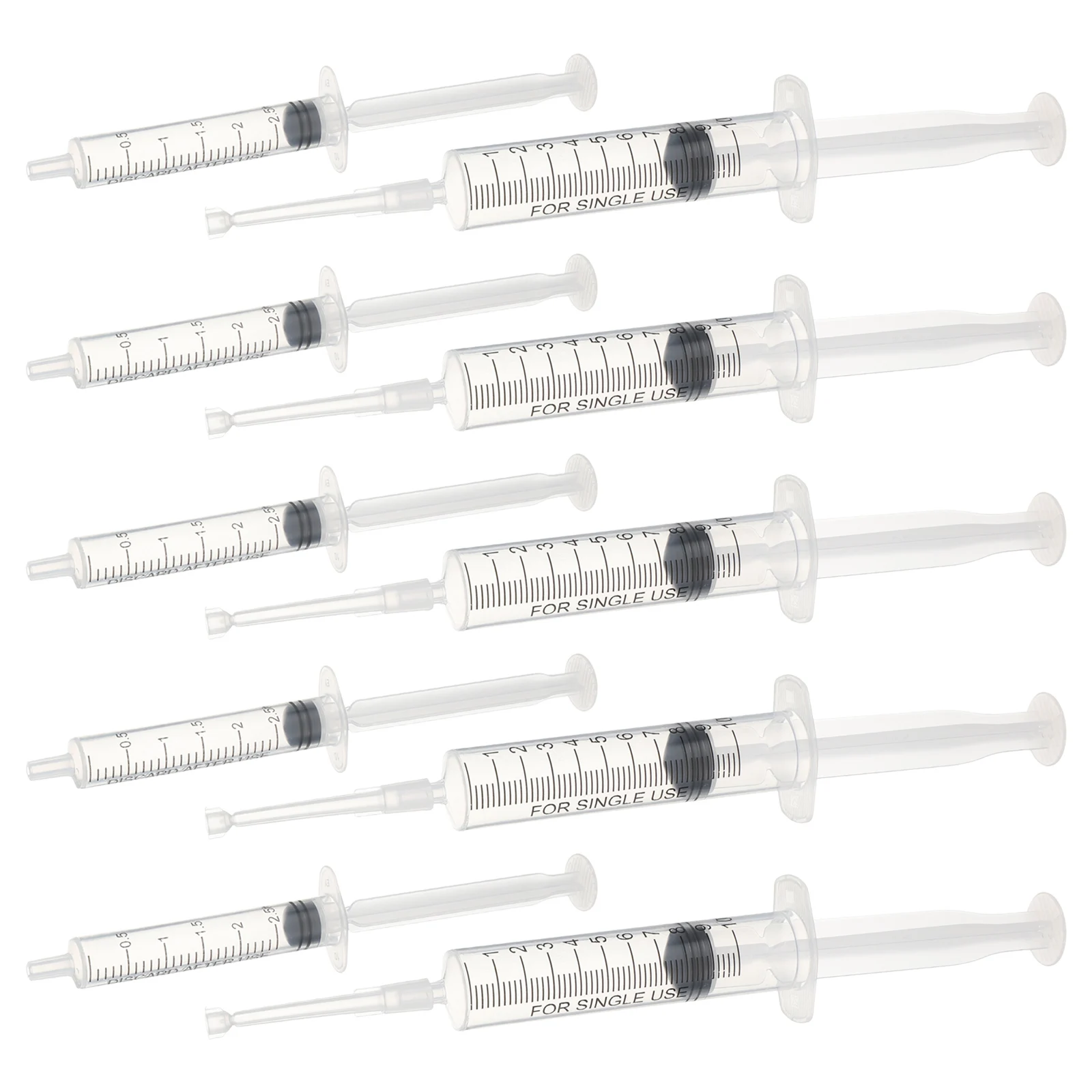 

10pcs Perfume Dispenser 2 5ml Long Tips 10ml Short Tips Sealed Syringe Travel Atomizer Refillable Container Transferring