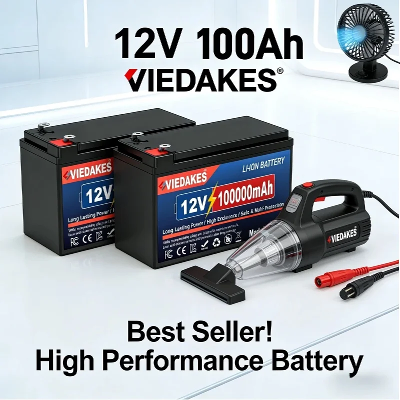 

12V LiFePO4 Battery 100000mAh Rechargeable Lithium Battery for Sprayer RV Camping Solar Boat Electric Wheelchair