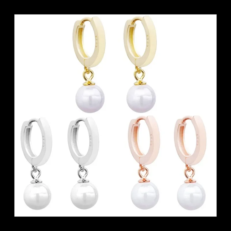 

French Light Luxury Simple Commuter Zircon Earrings