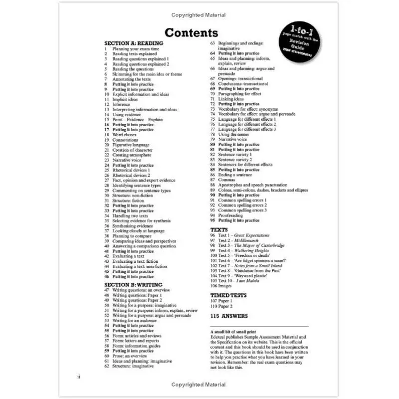 بيرسون مراجعة Edexcel GCSE المصنف المراجعة الموجه باللغة الإنجليزية لآلام 2025 و2026 بيرسون 9781292213729