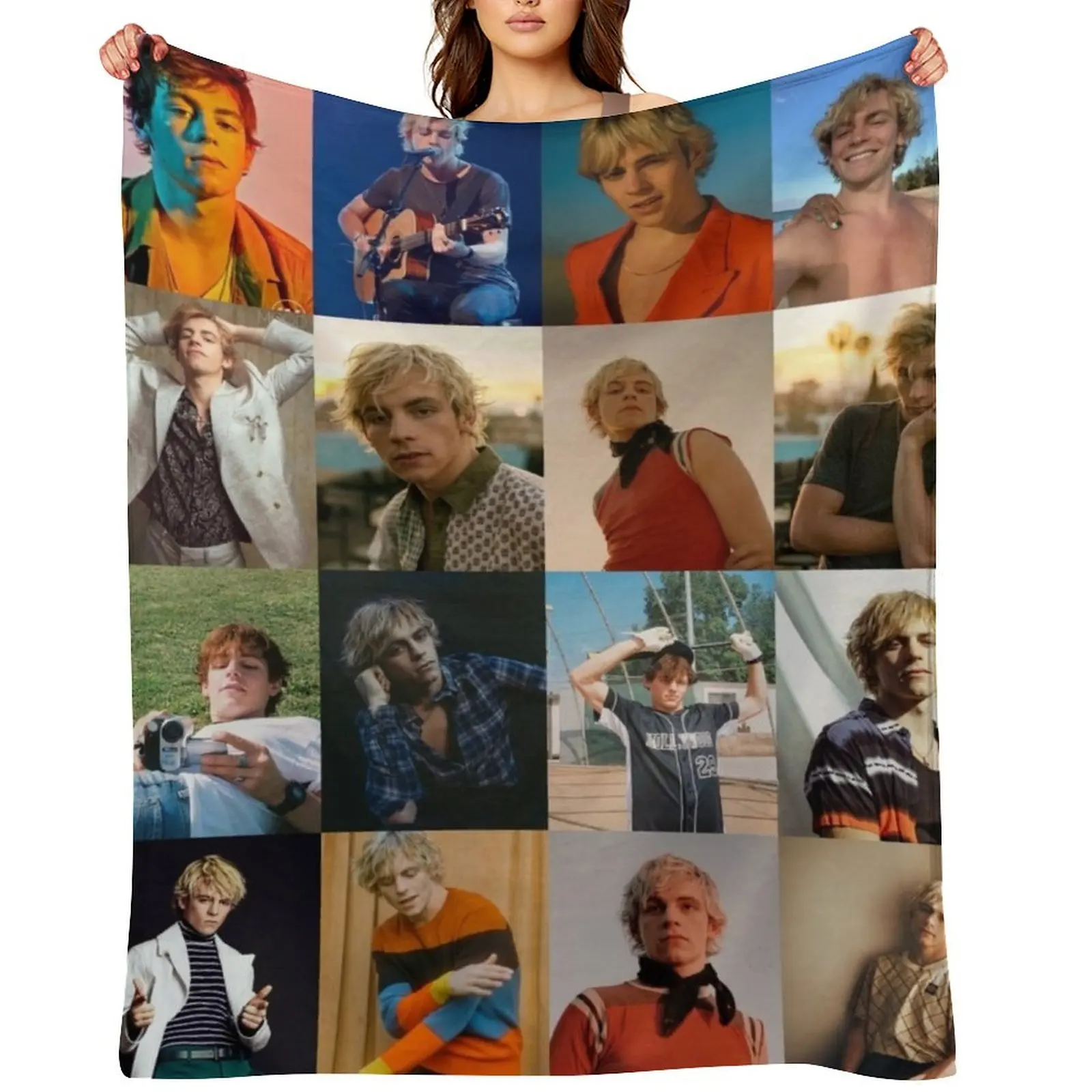 

Ross Lynch Throw Blanket Camping Kid'S Warm Luxury Thicken Blankets