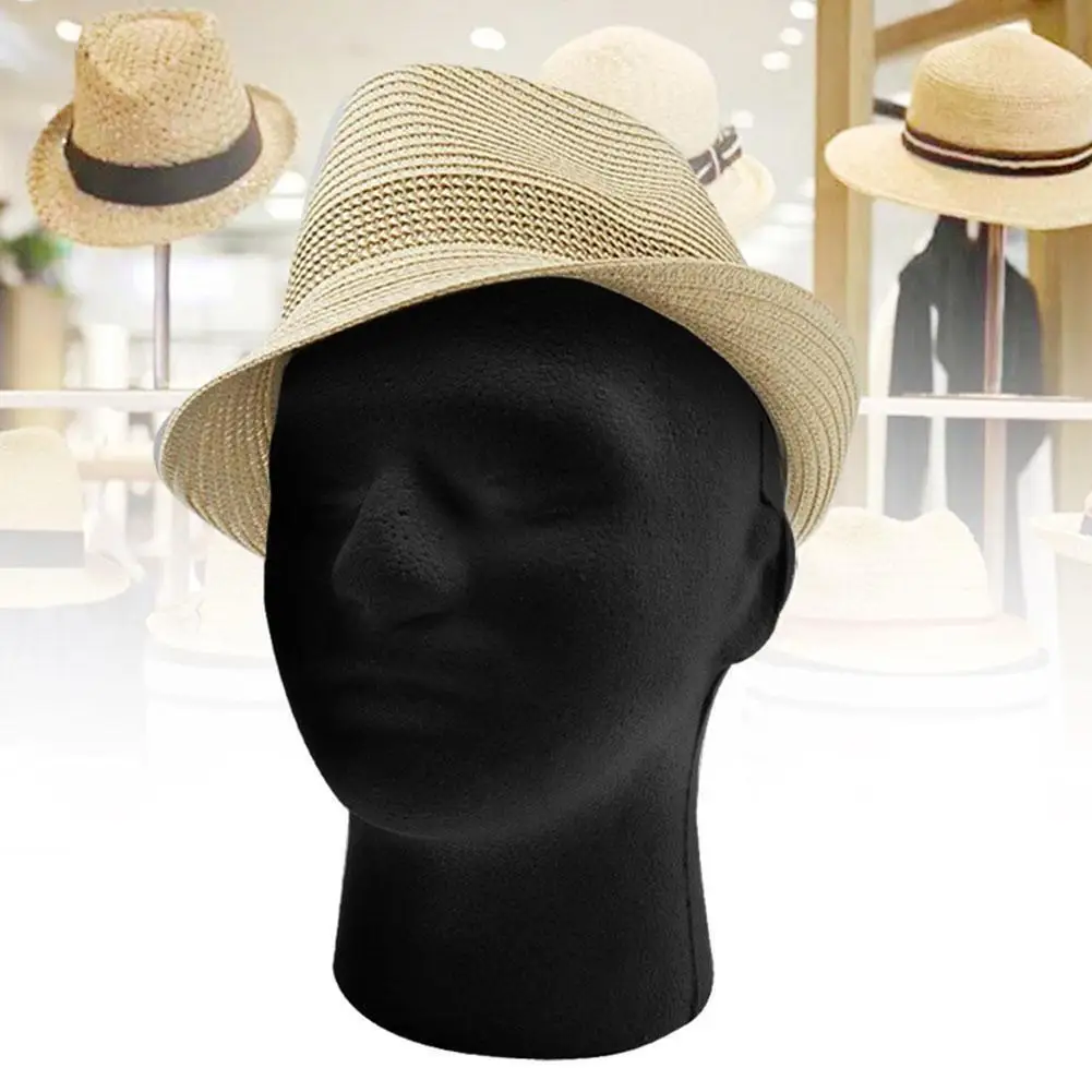 1 Pcs Utility Model Hat Wig Glasses Male Foam Mannequin Head Display Stand Foam Headstyrofoam Headfoam Heads