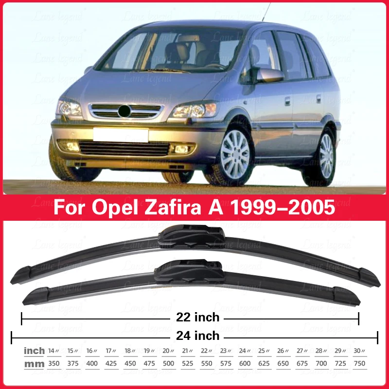 

Для Opel Zafira A 1999-2005 левый руль 24 "+ 22" переднее окно лобовое стекло резиновый сменный дворник автомобильные аксессуары автомобильные щетки стеклоочистителя