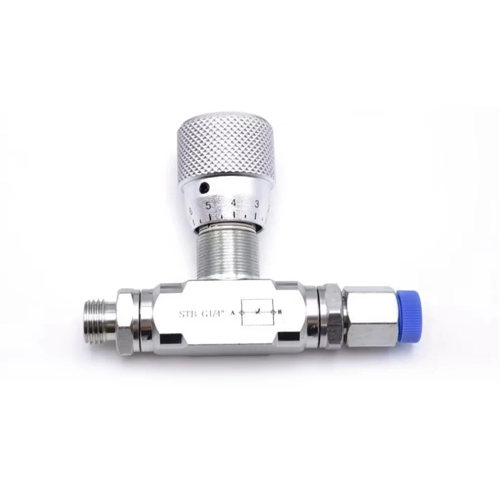 

For Hydraulics Flow Control Throttle Valve For Hydraulic Systems Calibrated Knob Precision-machined Carbon Steel Body