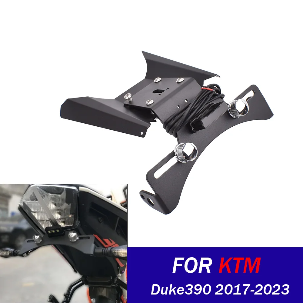 

﻿ Duke 390 держатель заднего номерного знака, кронштейн для KTM Duke 390 2017-2023, аккуратное крыло заднего хвоста, аксессуары для мотоциклов