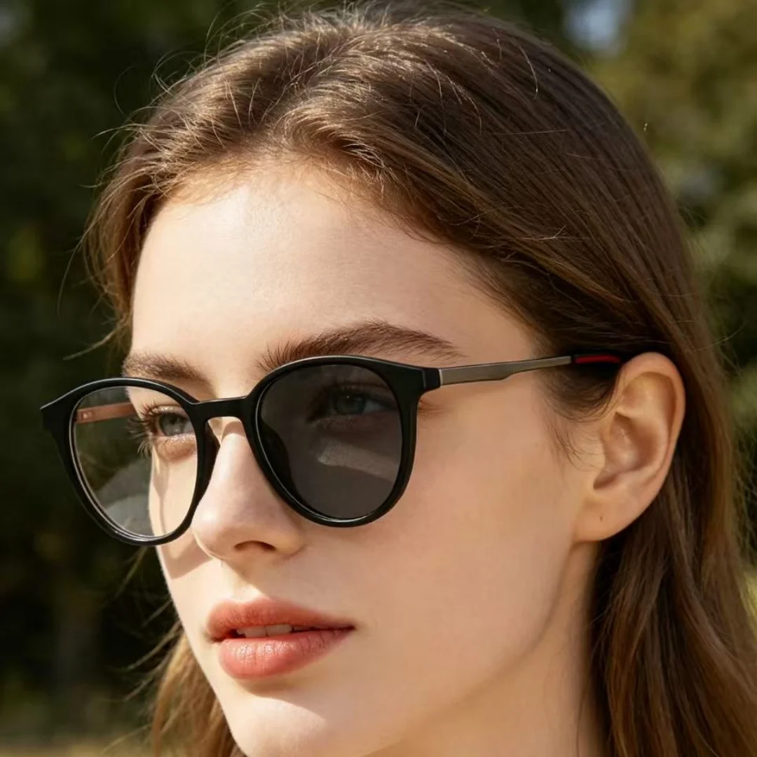 

New Anti-blue Eyeglassses for Man Photochromic Myopia Glasses for Woman Near-sight Eyeglasses Ultralight Vintage Glasses