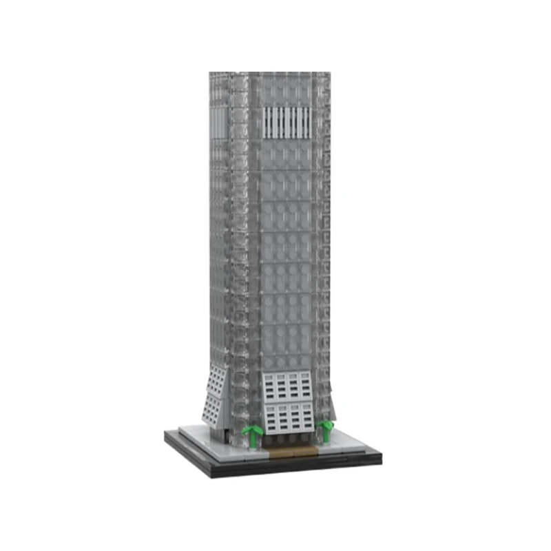 بقعة MOC-153369 2044 قطعة مشهد شارع المدينة بناء تجميع الجسيمات الصغيرة بنة لعبة تعليمية نموذج الحلي هدية s