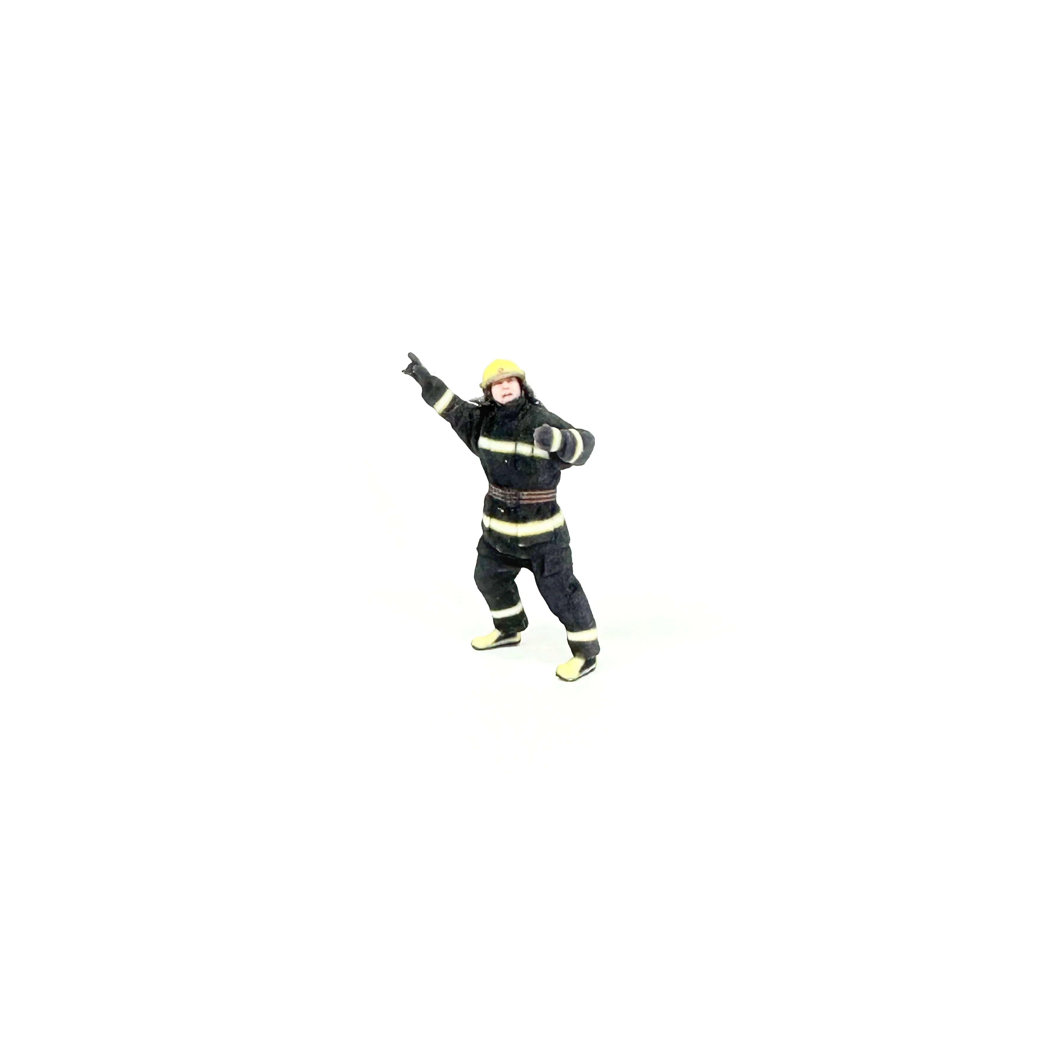 3D miniature puppet 1:87 1:72 1:64 Kaidiwei 1:50 1:43 Fire protection engineering model fire alarm scene fireman figure static m