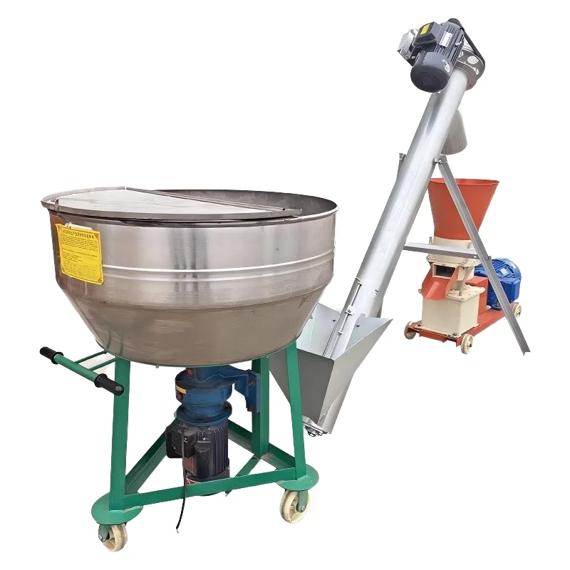 High productivity multifunctional mixer pellet machine chicken farm small feed production line equipment