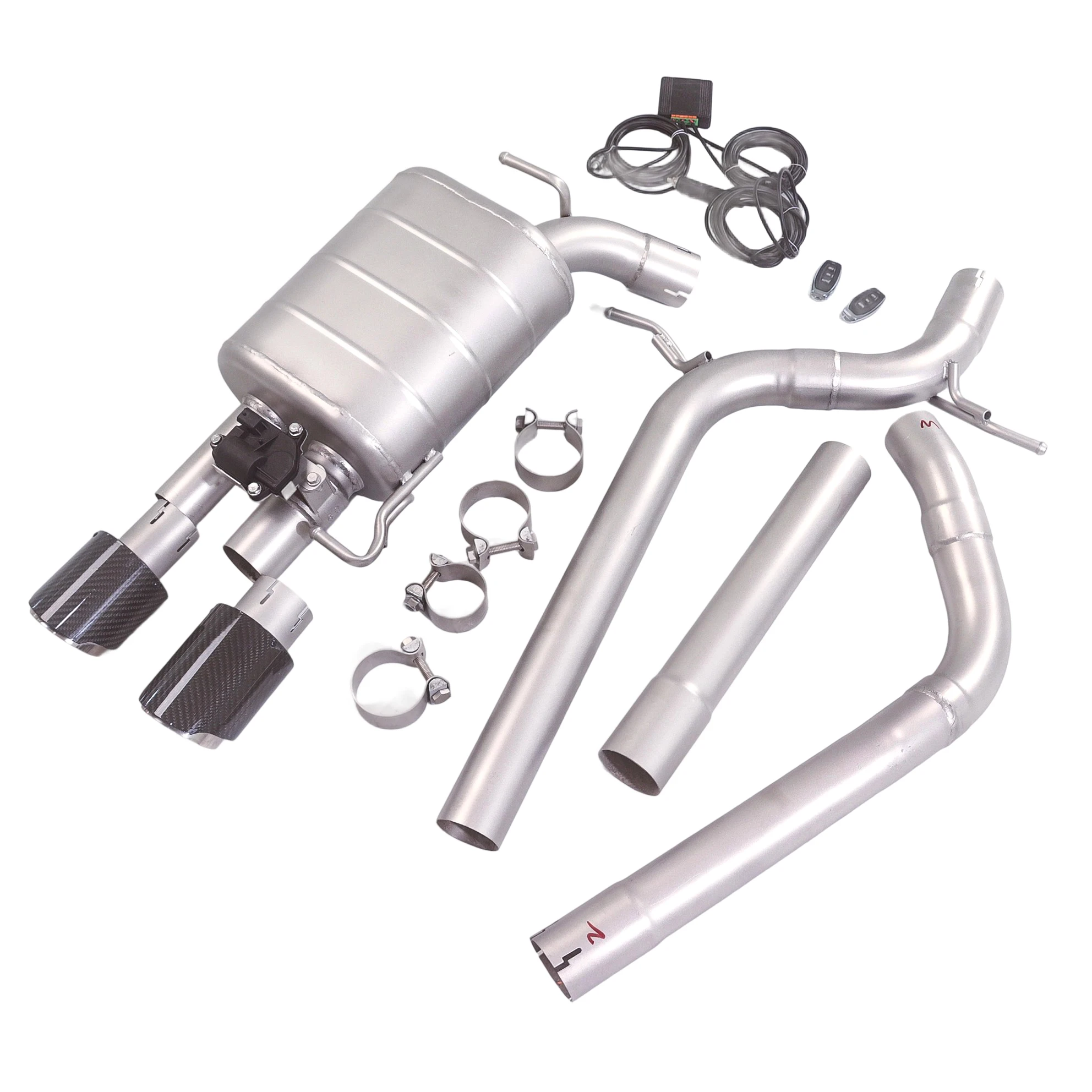 

[L]The Valve Muffler Exhaust System is compatible with the cat-back exhaust system of the 2009 Audi A4 2.0T