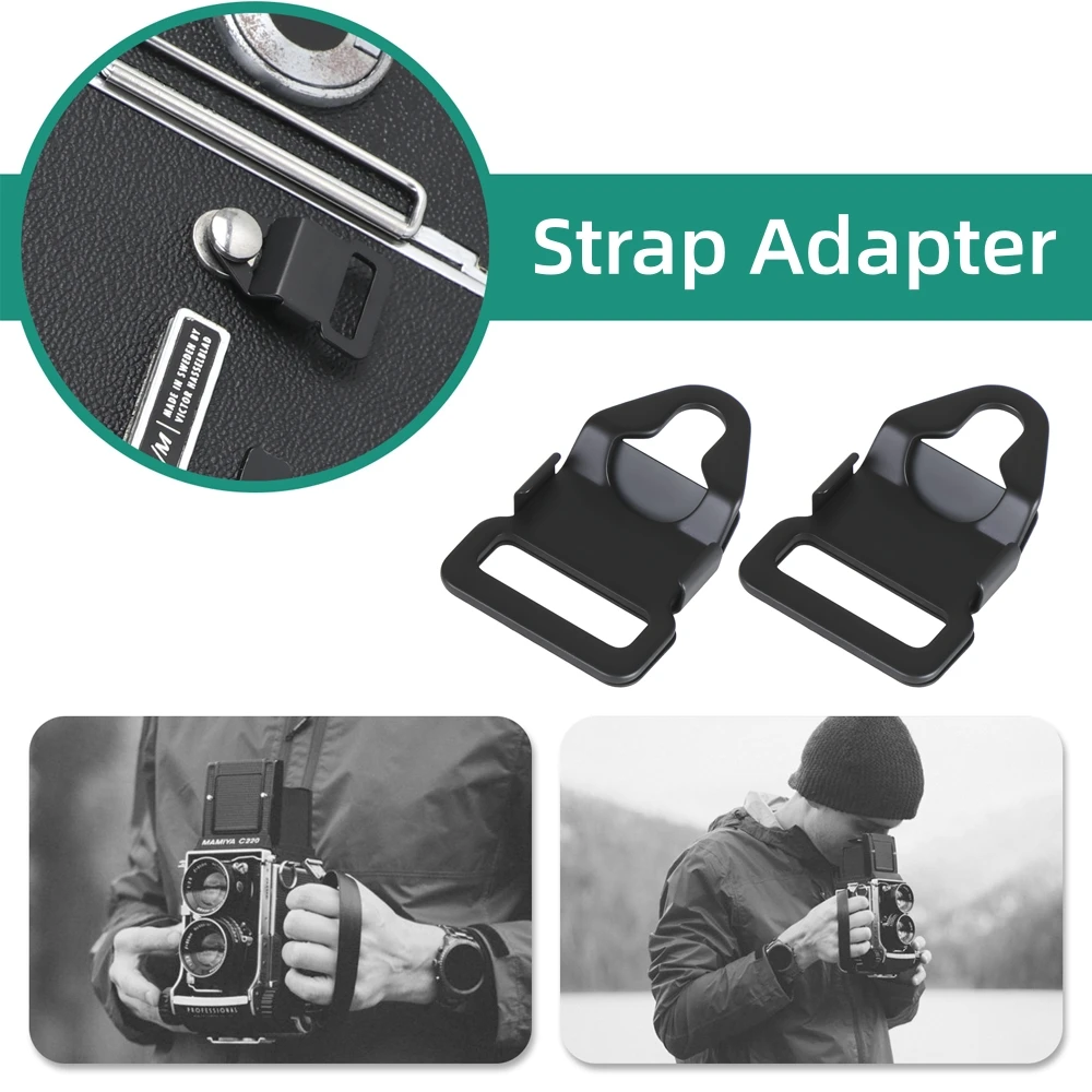 Adaptateur de sangle d'appareil photo, 2 pièces, attaches de connexion, boucle H, clip pour Hasselblad X2D 100C 501CM 503CX 503CW Pentax 645N Bronica ETR