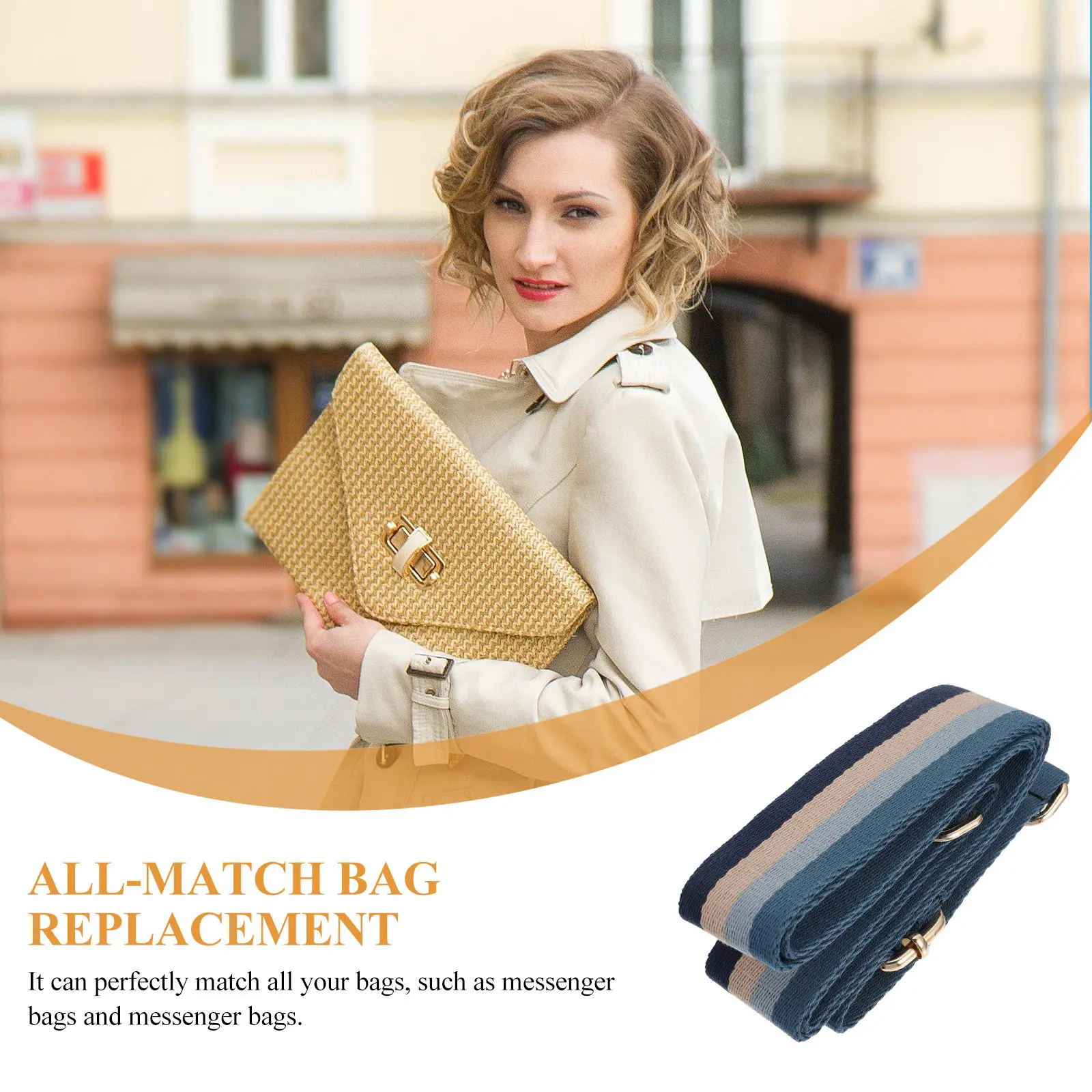 

1 шт. Утолщенный цветной ремень для сумки: универсальный аксессуар для самостоятельного изготовления сумок-мессенджеров, наплечных сумок и сумок через плечо, удобный и стильный.