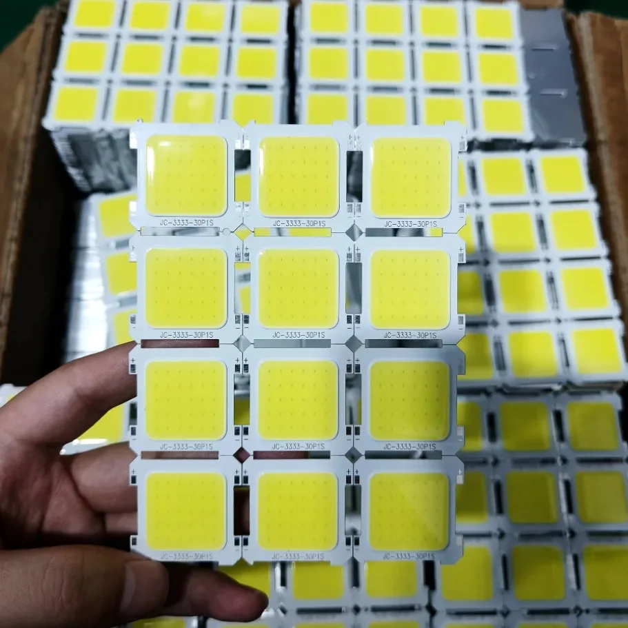 100 ~ 10 unids/lote 3V LED COB Chip integrado luz de Camping portátil alto brillo luz blanca foco accesorios de bombilla LED