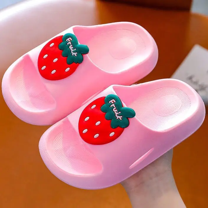 Kids Slippers Protect Toes Summer Toddler Children Boys Girls Baby Soft Sole Anti-Slip Shoes