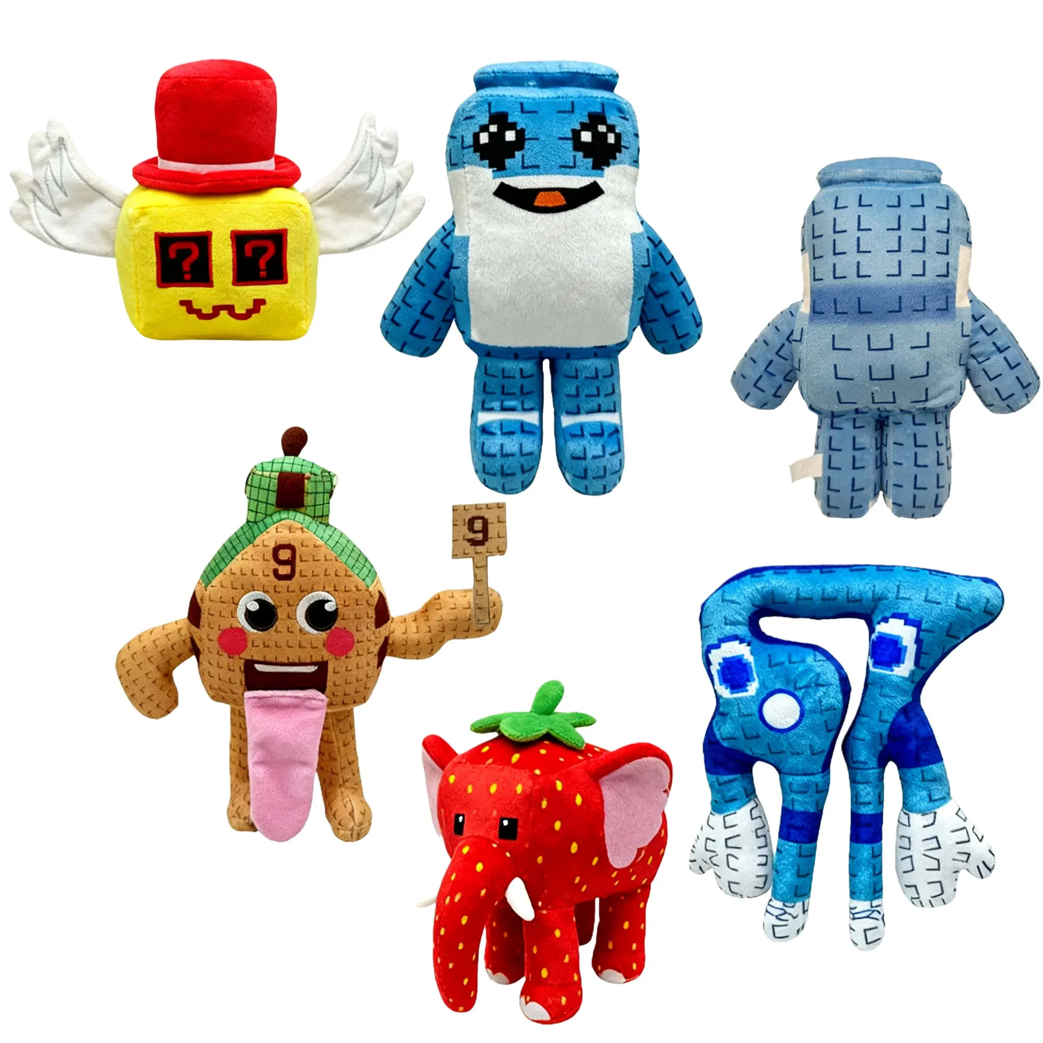 

！New Hot Cute No. 67 Plush Toy Steal a Brainrot Plush Anime Game No. 67 Blue Plush Toy Peripherals kids Christmas Halloween Gift