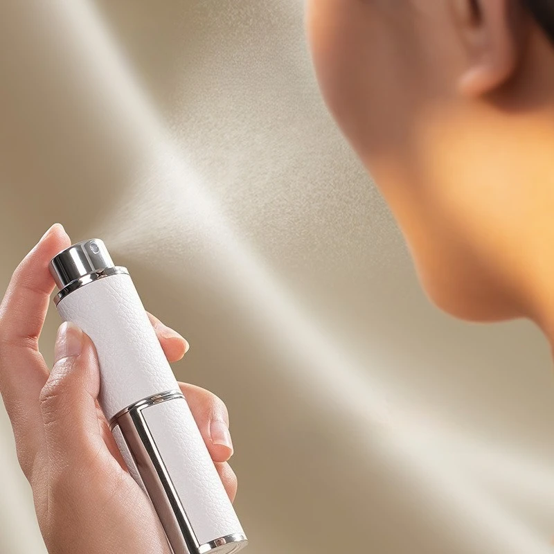 Garrafa de recarga de perfume de couro portátil 8ml recarregável garrafa de perfume spray atomizador perfume viagem ferramenta de cuidados com a pele