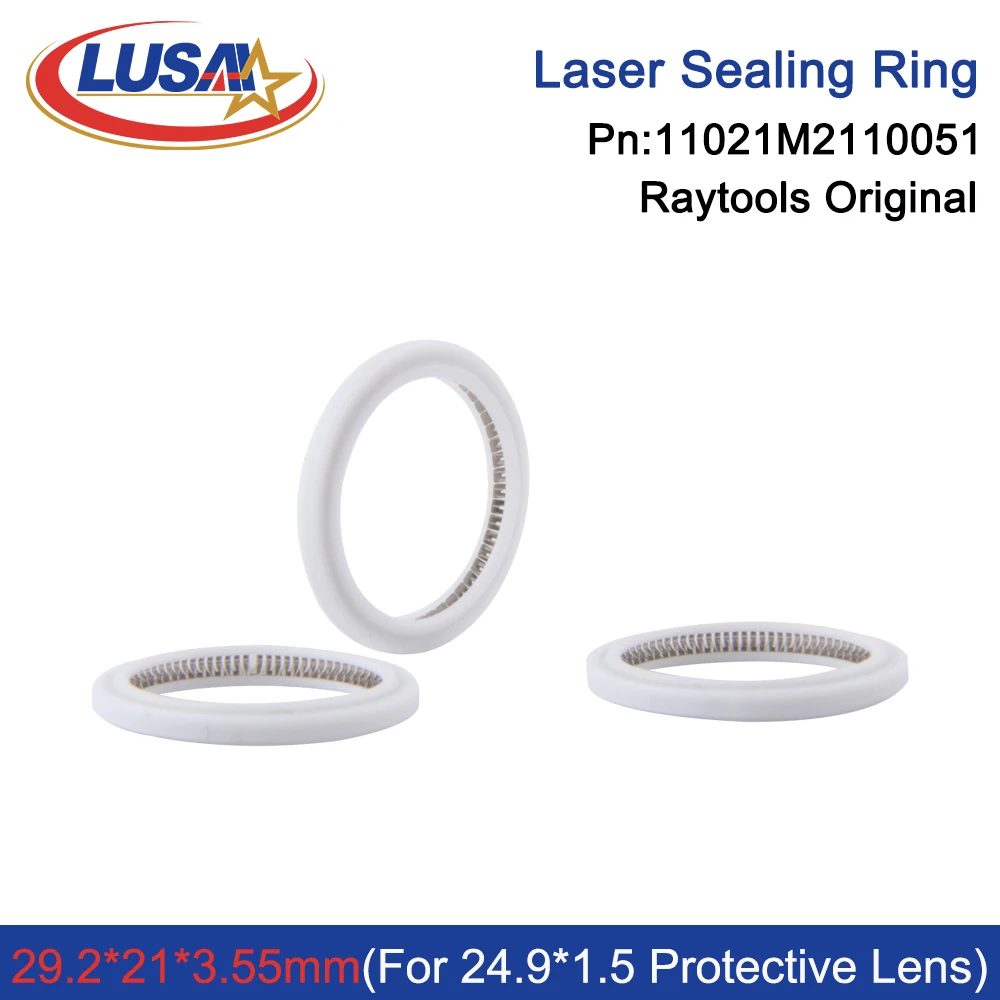 LUSAI Raytools Original Seal Ring 11021M2110051 29.2x21x3.55mm For Upper Protective Windows 24.9x1.5mm BT240S BT210S BM109 BM111