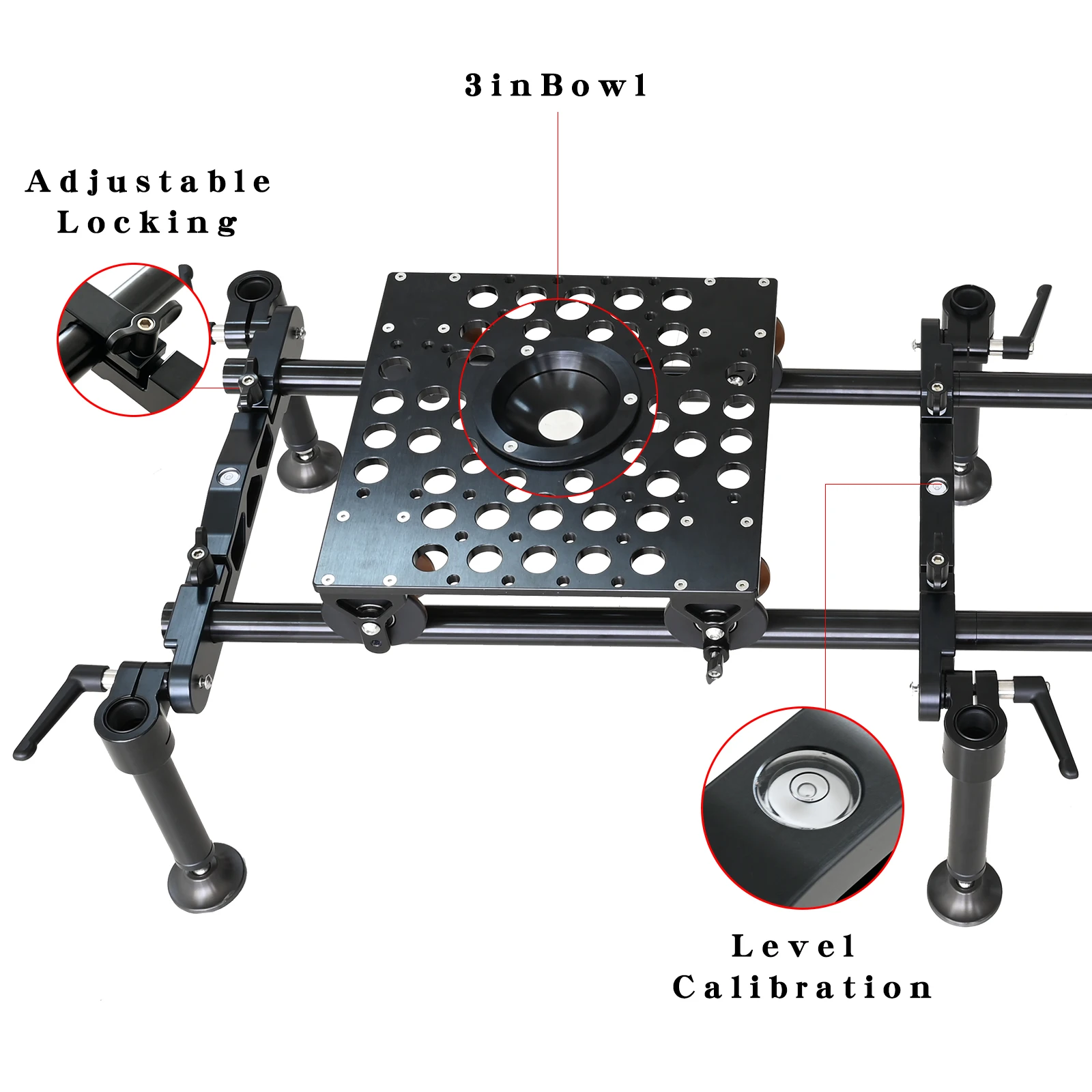 NSH Camera Slider Video Stabilizer,Video Dolly Rail Track with Thicker Tube & More Stable Support