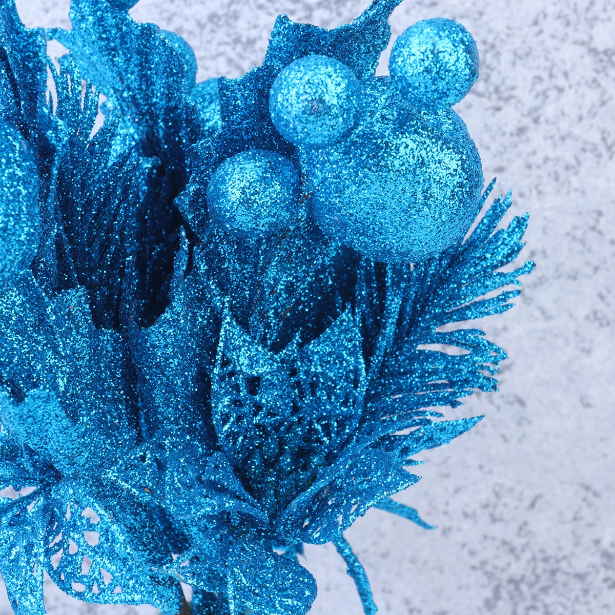 

4 Pcs Simulated Christmas Tree Branch Indoor Decorations Glitter for Artificial Stems