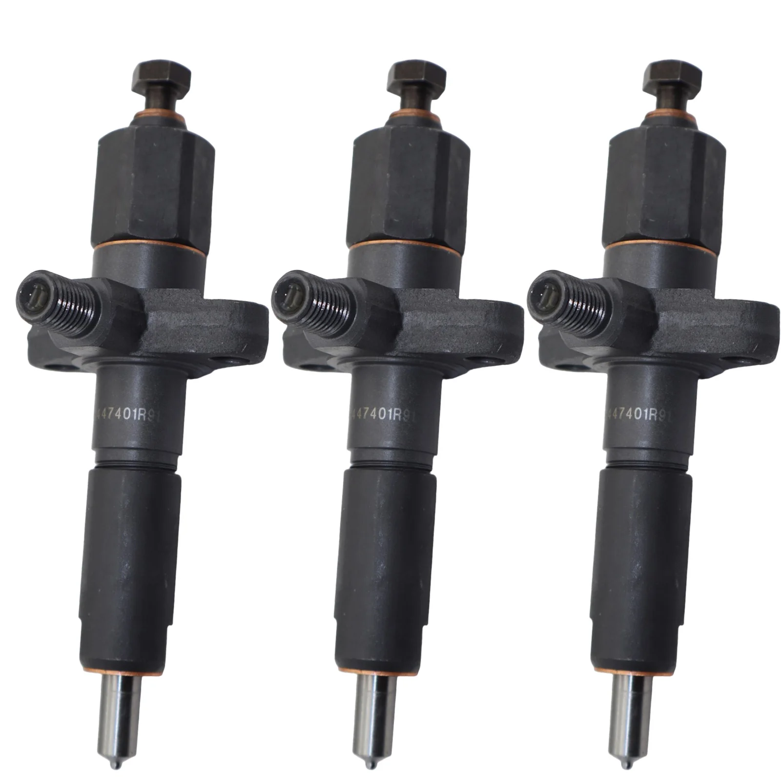 1447401M91 3 Inyectores de Combustible para Motor Perkins AD3.152 AD4.203, Tractor Massey Ferguson, Cargador 230 231 240 250 255 275 20D 20F
