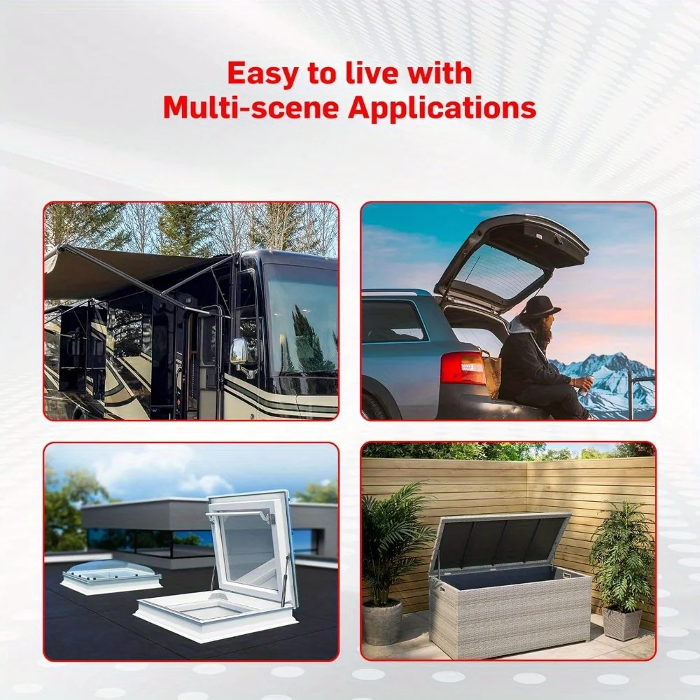 C16-15645 17.13 بوصة 90N دعامات غاز لـ ATC/Leer Camper Shell/RV Door/Toolbox (مجموعة من 2) #5