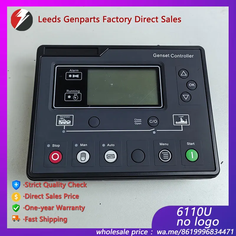 

Контроллер дизельного генератора 6110U SmartGen, ЖК-дисплей, модуль управления, запасные части, специальная цена, прямая продажа с завода