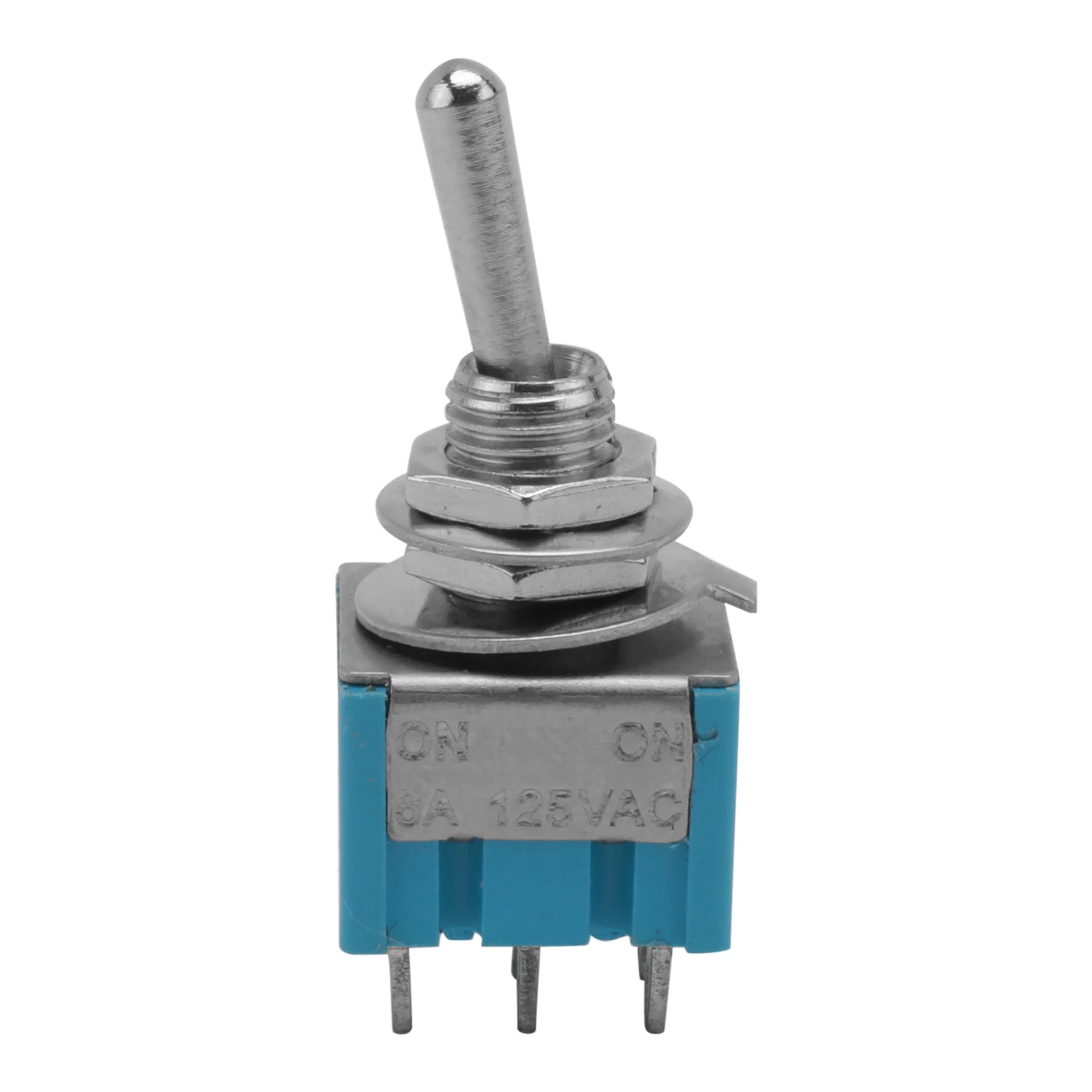 A46U AC 3A/250V 6A/125V 6 Pin DPDT On/On 2 Position Mini Toggle Switch Blue