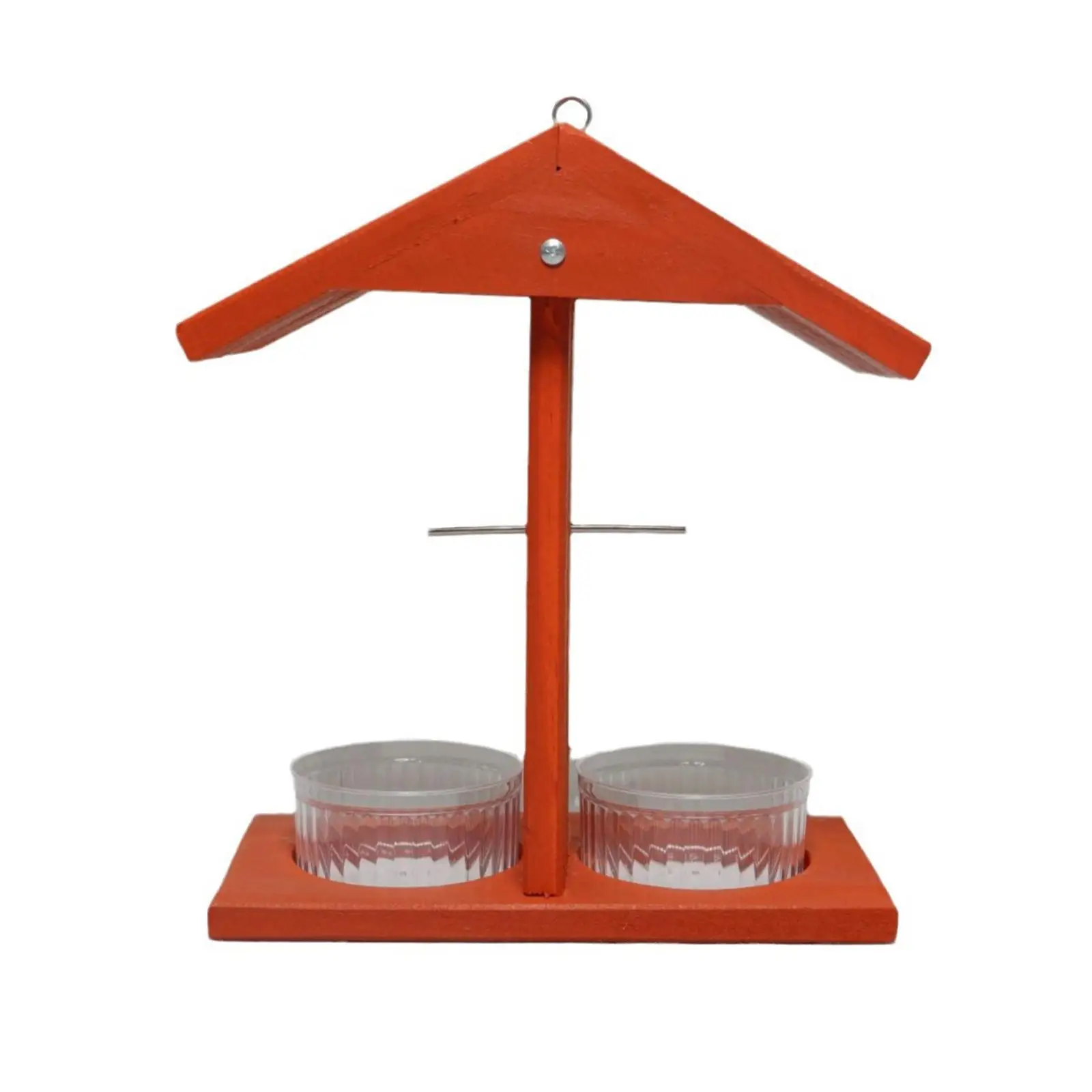 Bird Feeder Birdfeeder Weather Resistant Fruit Jelly Feeder Sturdy Wooden for Balcony Outside Garden Outside Decoration Villa