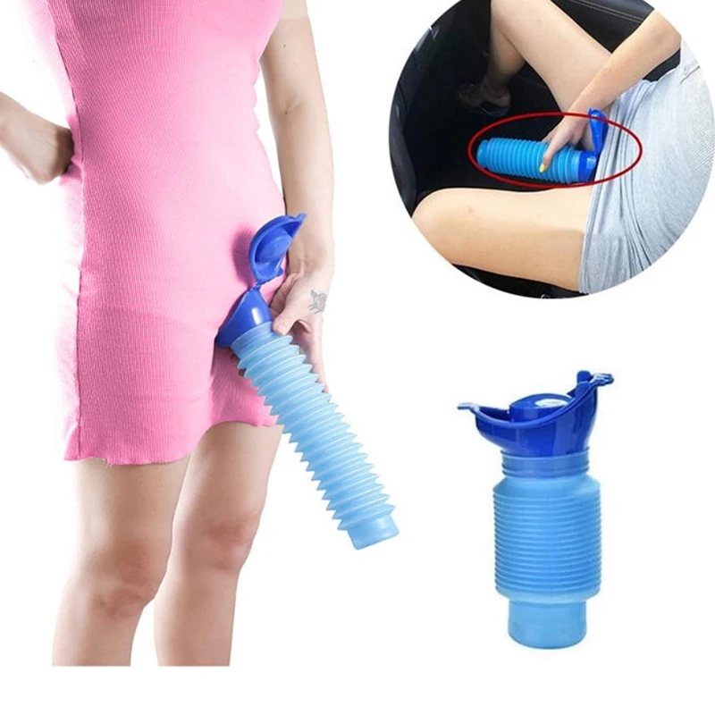 750ml Field Emergency New Design Women Urinal Outdoor Travel Camping Portable Female Urinal Soft Silicone Urination Device Stand