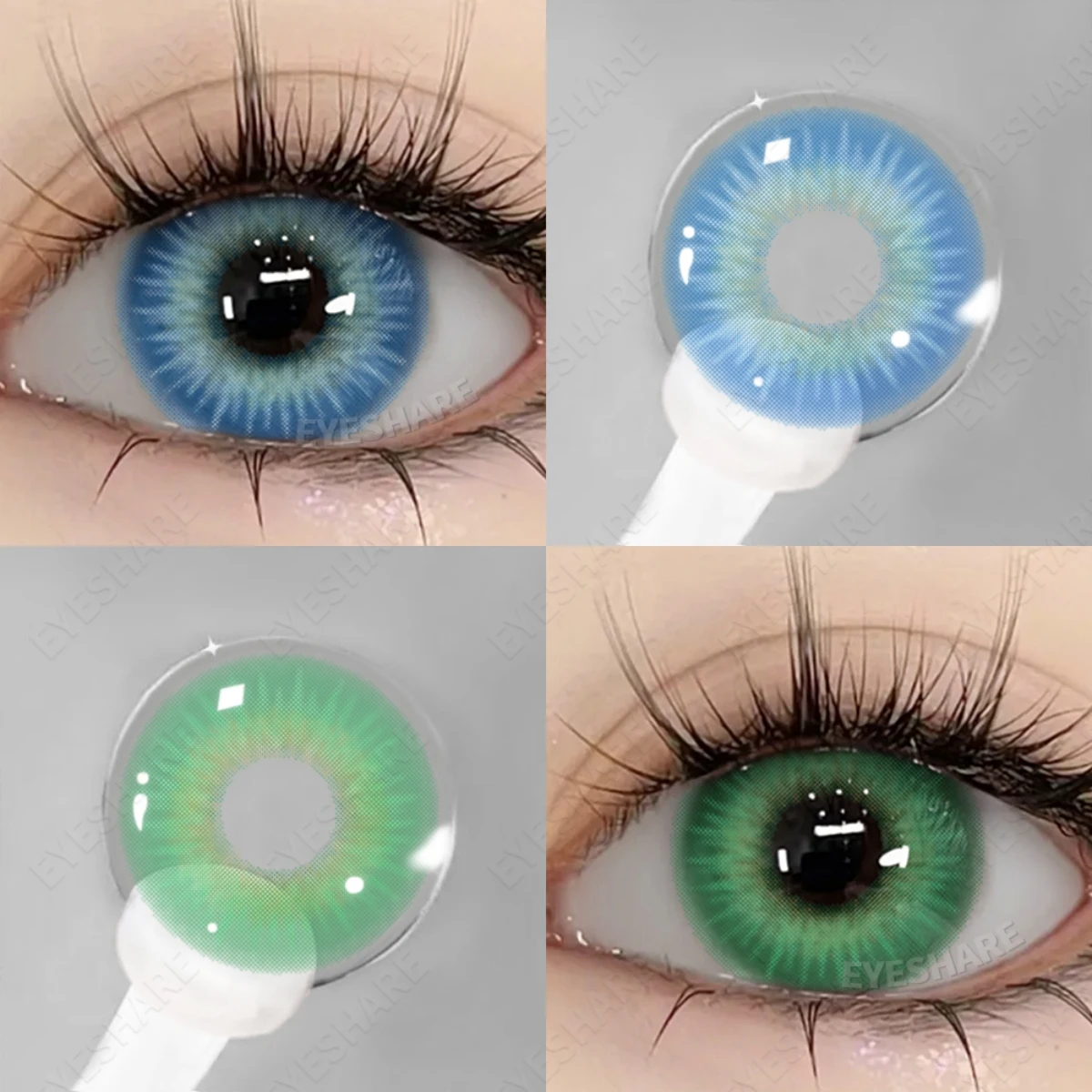 EYESHARE New Fashion Color Contact Lenses for Eyes Cosplay Blue Eyes Contacts Lenses Makeup Green Eyes Lenses Yearly 2pcs/pair