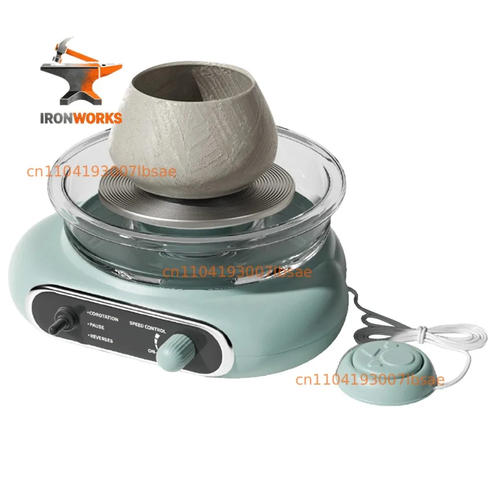Pottery Clay Art Kit 4.7 Inch Electric Wheel Detachable Cleaning   Ceramic Work Craft Electric Pottery Wheel Kit