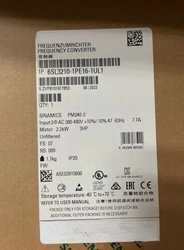 

Brand New 6SL3210-1PE16-1UL1 6SL3210-1PE16-1AL1 6SL3210-1PE18-0UL1 One Year Warranty Fast delivery