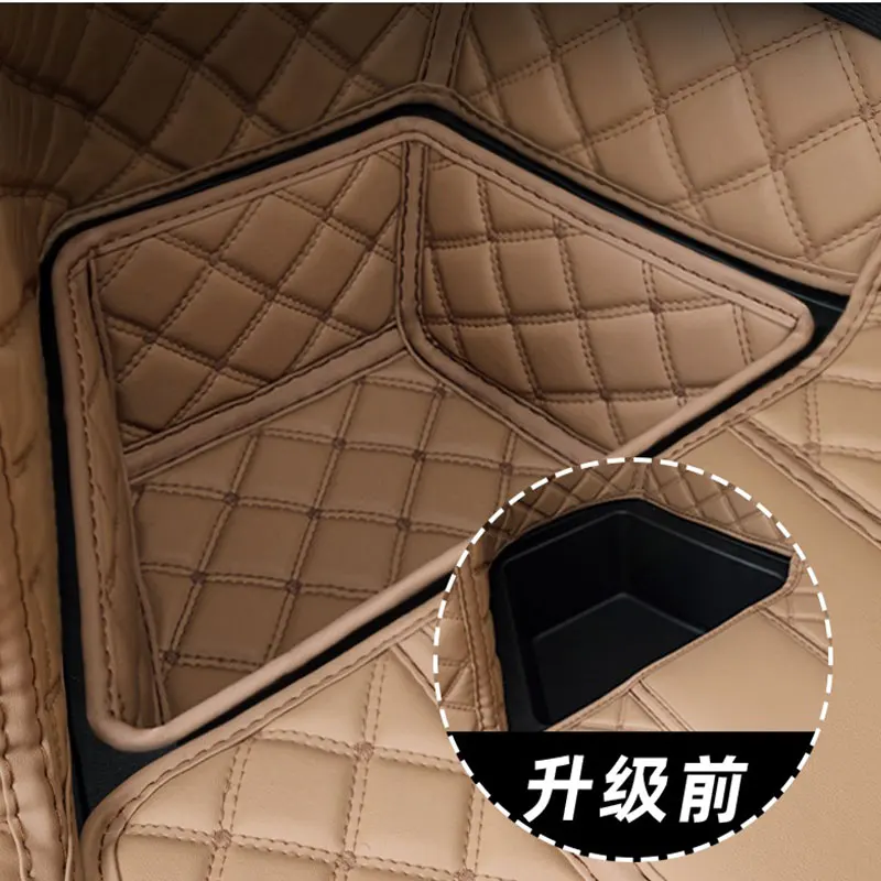 For For Azkarra Geely Atlas Pro Belgee X70 2020-2022 Car Trunk Mat Full Surround Leather 3D LHD Internal Accessories Customized