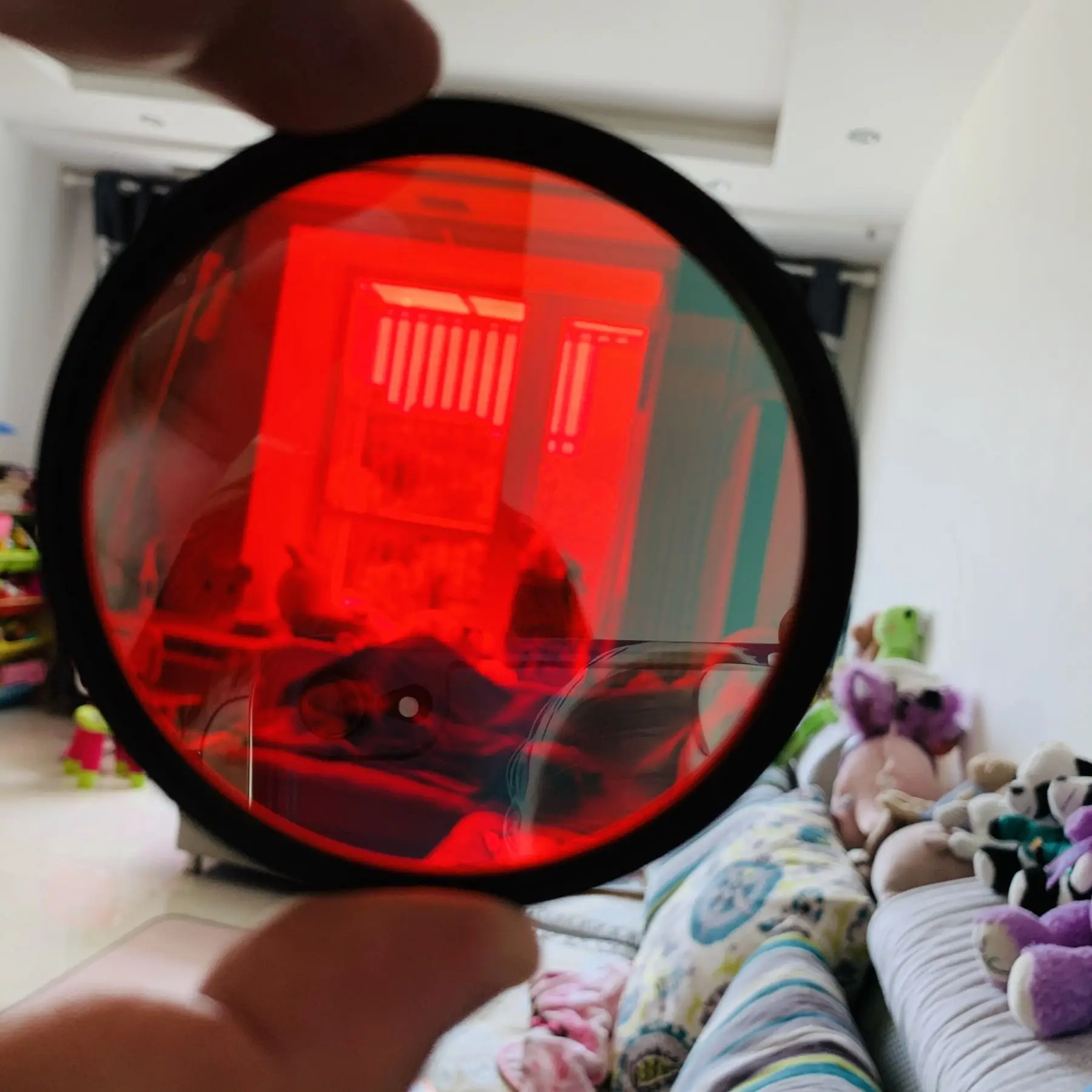 Shooting Astronomical Filter 72mm With Metal Thread 655nm Narrow Band Red Light Glass For Photography