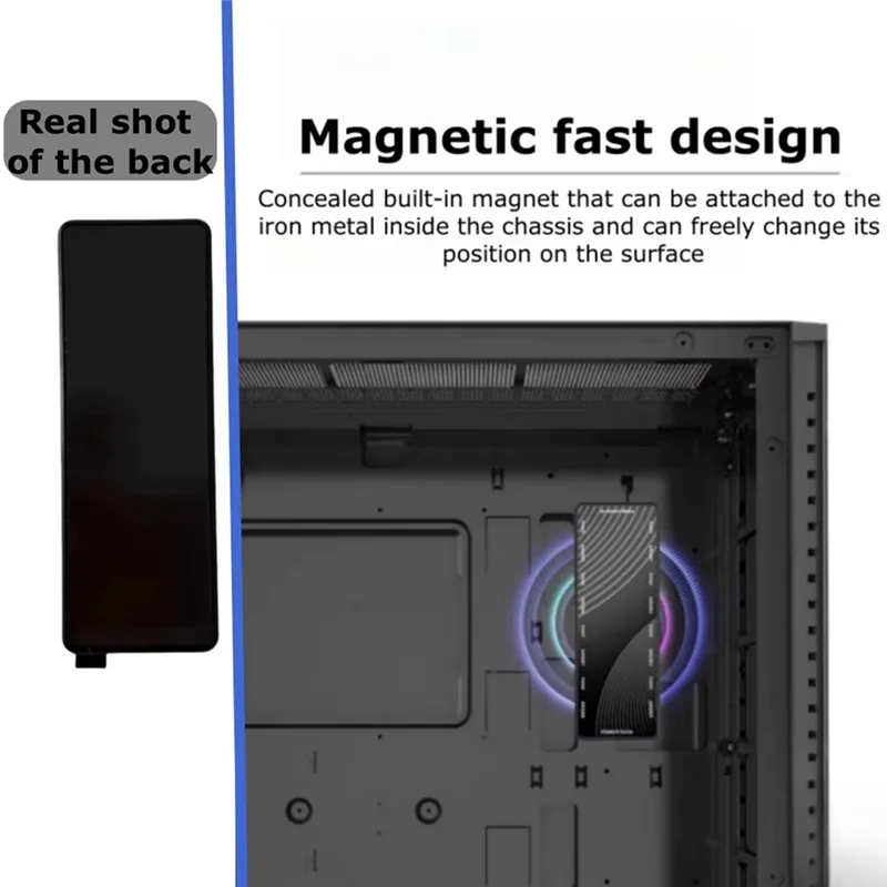 B24B Chassis Fan Light Controller 2 In 1 PWM + ARGB Hub Dual Eight-Way Splitter 8-Port Hub