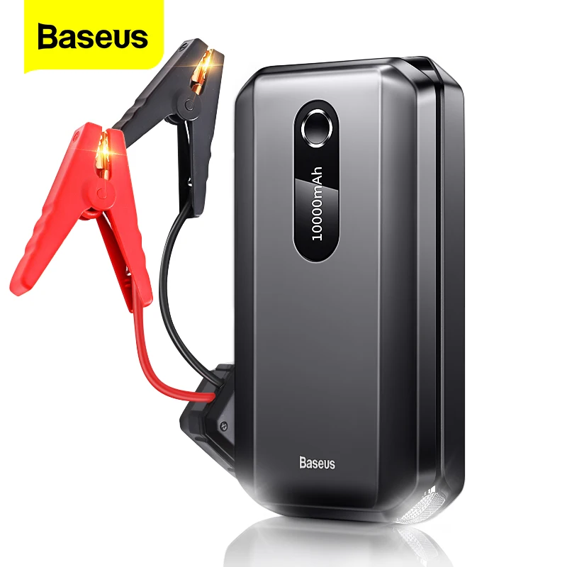 Baseus-arrancador de batería portátil de coche, dispositivo de arranque automático de emergencia, batería de 10000mAh, 12V, 1000A