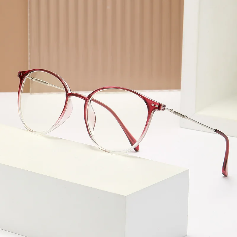 Neue Retro Katzenauge Rahmen Lesespiegel Myopie Rahmen für Männer und Frauen Oval Frühling Bein Optische Rahmen Mode Gläser oculos – Detail 4