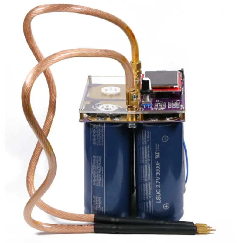 High‑Power Dual‑Pulse Spot Welder Farad Capacitor Energy‑Storage Spot Welding Machine Portable DIY Battery Nickel Strip Welding