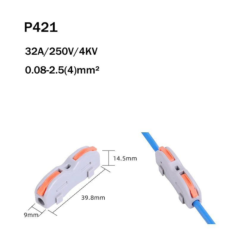 10 30 50PCS Quick Splicing Multiplex Butt Wire Connector Cable Push-in Splice Terminal Block For Home Terminal Block 28-12AWG