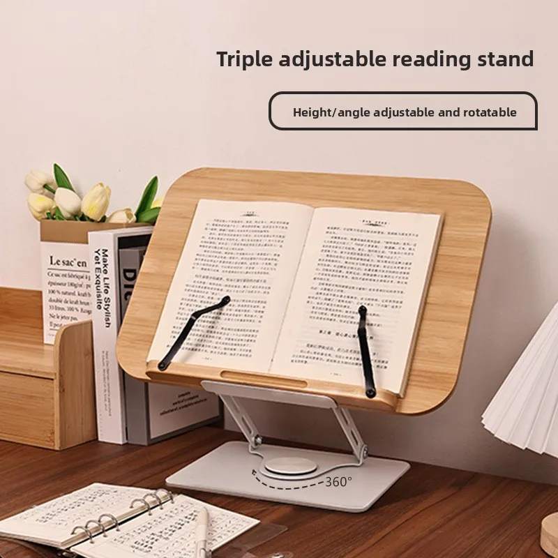 Walnut Solid Wood Reading Rack Student Reading Heightening Bracket Picture Book Ipad Tablet Notebook Bracket 2026