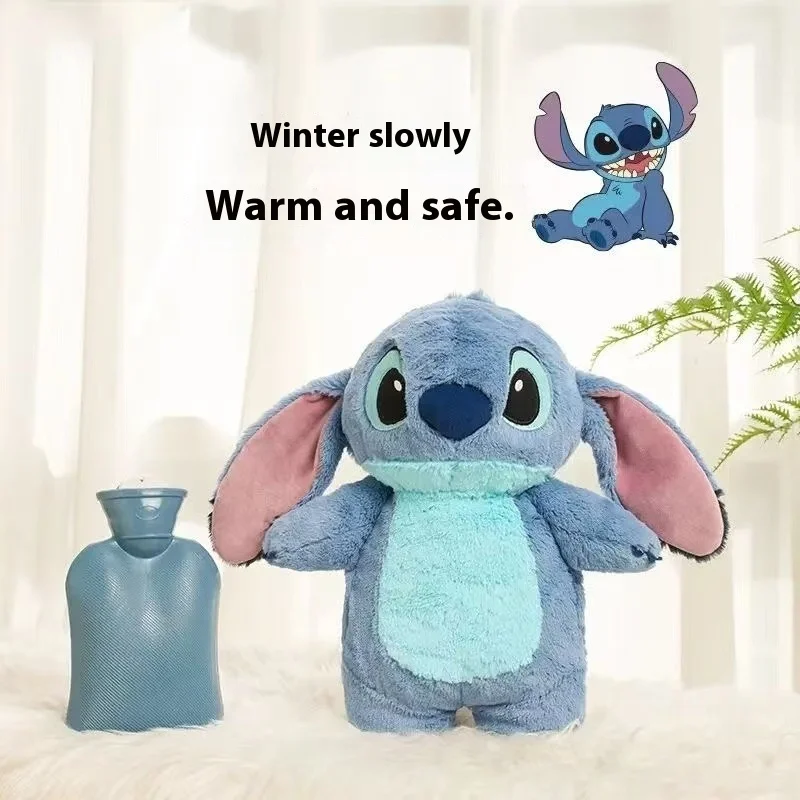 Stitch Hot Water Bag Cartoon Cute Warm Water Bag Water Filled Winter Version Cut Stitch Plush Toy Warm Hand Treasure Friend Gift