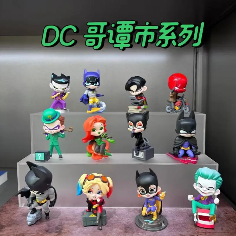 

Подлинная фигурка Popmart Batman Dc Gotham City Series, слепая коробка, модная игрушка, фигурка Харли Квинн, подарок для мальчиков, украшение стола