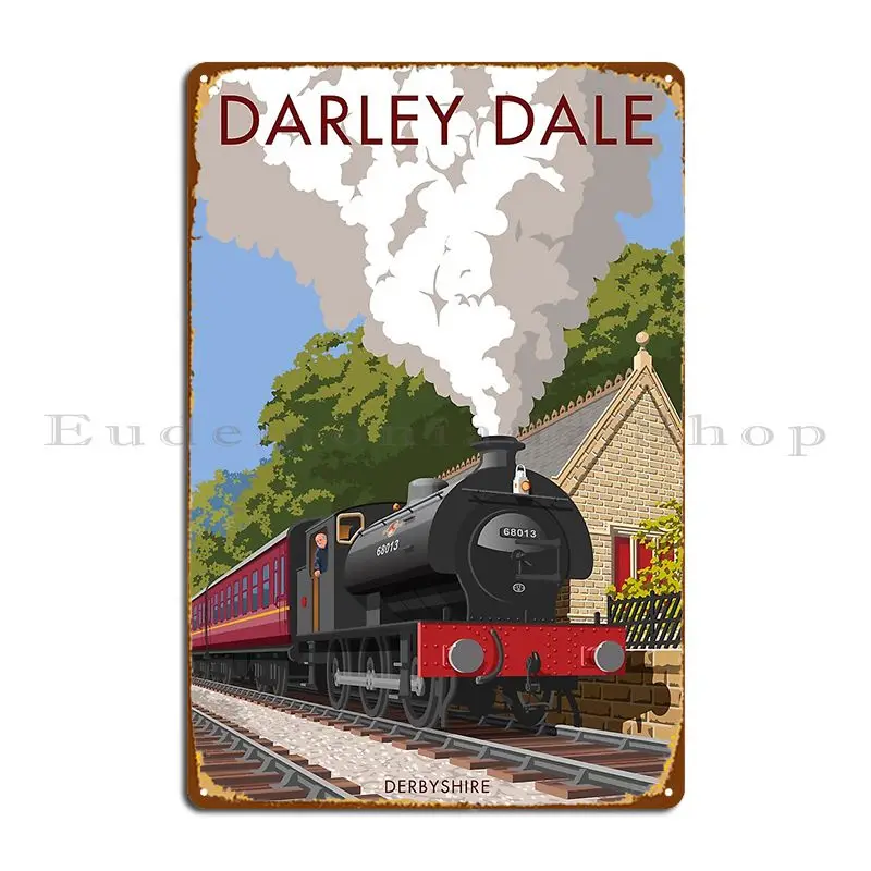 Darley Dale Station Metal Plaque Design Wall Plaque Club Wall Plaque Club Tin Sign Poster